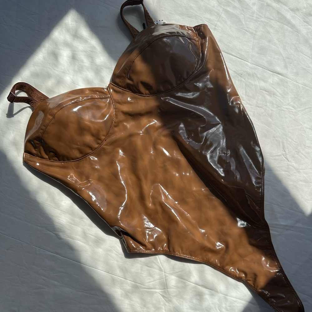 adidas ivy park latex bodysuit